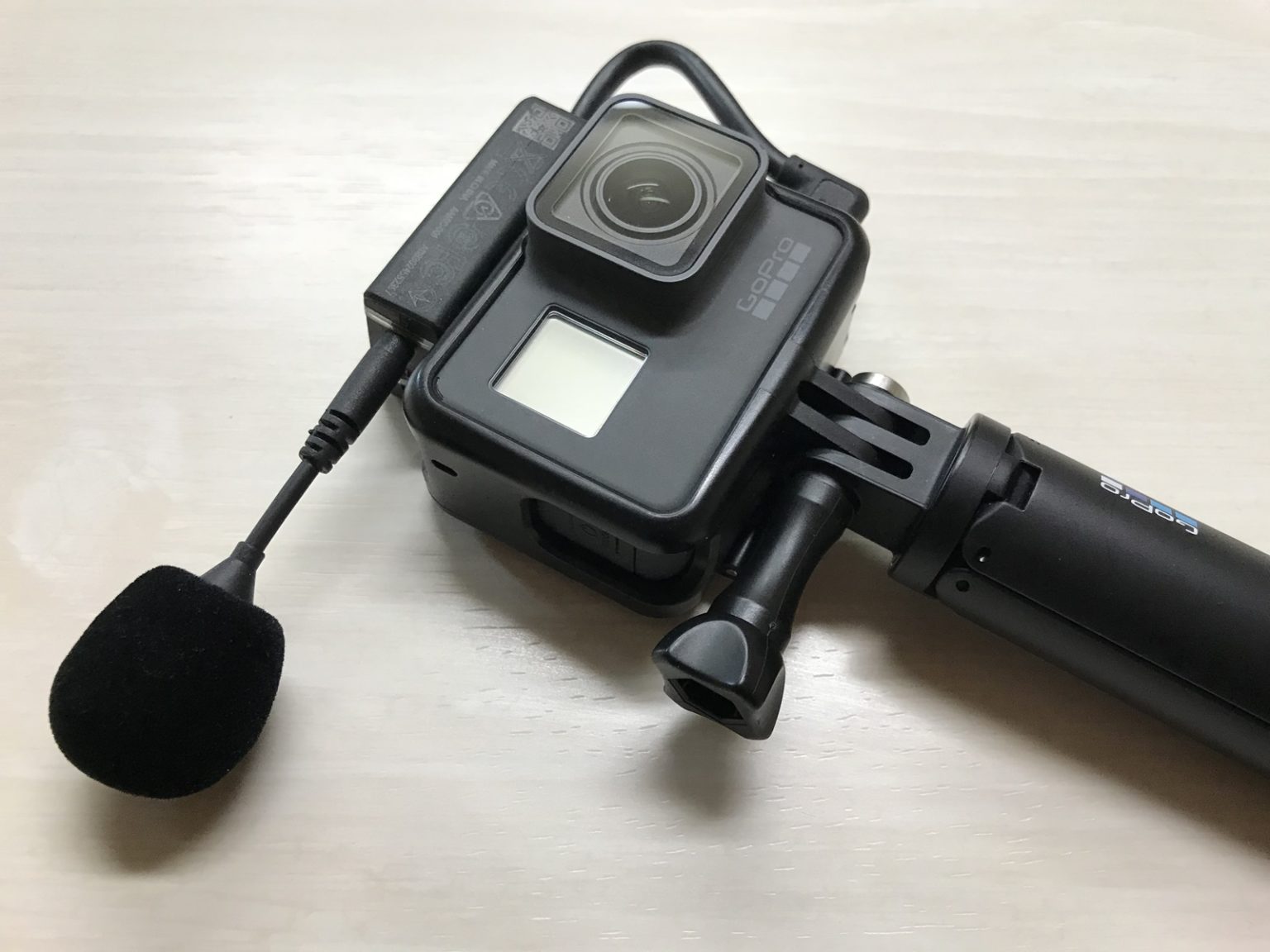 GoPro HERO6 Blackを外部マイク化